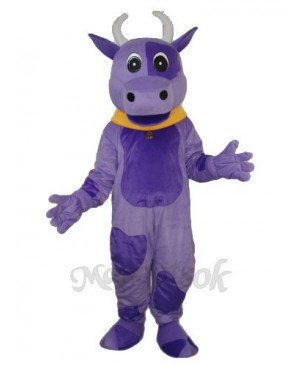 Purple Cow Mascot Adult Costume