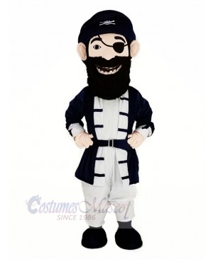 Cool Bearded Pirate Mascot Costume People