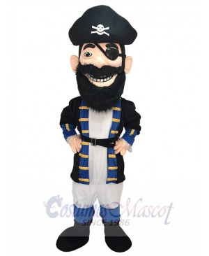 Custom Color Redbeard Pirate Royal Blue Mascot Costume