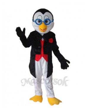 Old Glasses Penguin Mascot Adult Costume