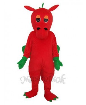 Red Dragon Mascot Adult Costume