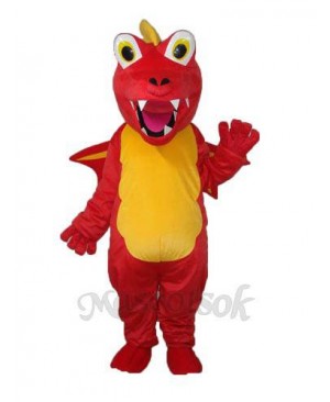 Red Thorn Dragon Mascot Adult Costume