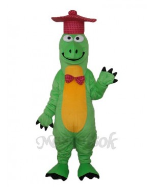 Gentleman Dinosaur Mascot Adult Costume