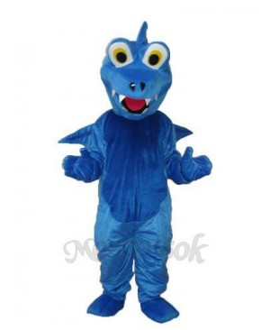 Blue Thorn Dragon Mascot Adult Costume