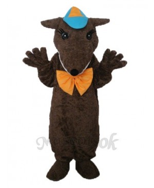 Brown Hairy Beast Mascot Adult Costume