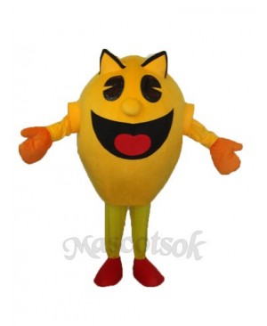 Yellow Superman Mascot Adult Costume