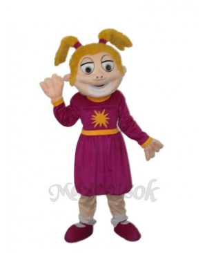 Laughing Girl Mascot Adult Costume