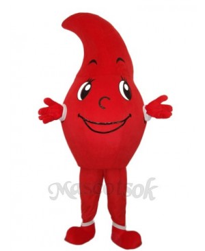Revised Red Dripping Mascot Adult Costume