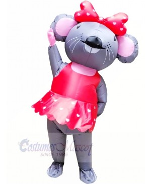 Mrs. Mouse with Red Dress Inflatable Mascot Costumes Cartoon