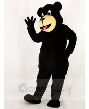 Cute Black Bear Mascot Costume School
