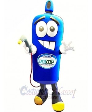 Blue Gas Bottle Mascot Costume 