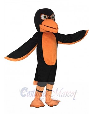 Black and Orange Falcon Mascot Costume