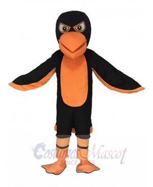 Black and Orange Falcon Mascot Costume