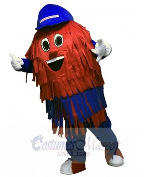 Blue & Red Car Wash Cleaning Brush Mascot Costumes