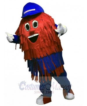 Blue & Red Car Wash Cleaning Brush Mascot Costumes