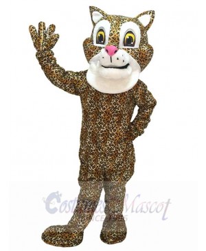 Cute Friendly Jaguar Mascot Costume