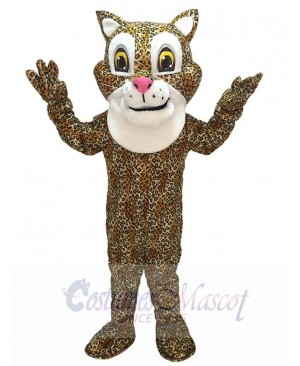 Cute Friendly Jaguar Mascot Costume