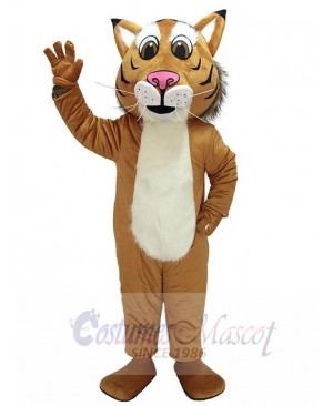 Fierce New Friendly Bobcat Mascot Costume