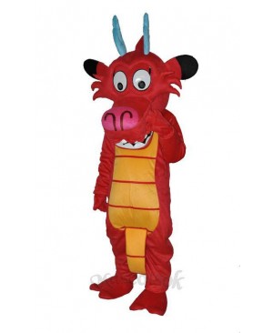 Dragon Mushu Dinosaur Mascot Costume