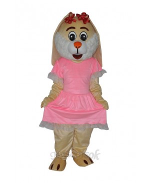 Easter Drooping Ear Rabbit Mascot Adult Costume
