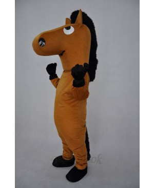 Brown Horse Plush Adult Mascot Costume