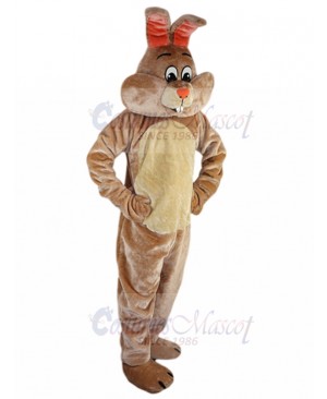 Brown Rabbit with Red Nose Mascot Costumes Animal
