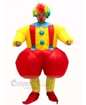 Clown with Big Fat Ass Joker Inflatable Halloween Christmas Mascot Costume Cartoon