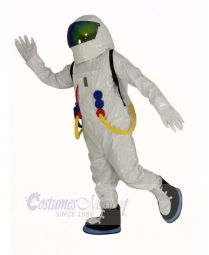 Astronaut Space Suit with Oxygen Bag Mascot Costume Adult