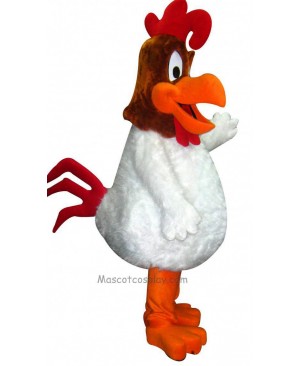 Claudio Rooster Mascot Adult Character Costume Fancy Dress Outfit
