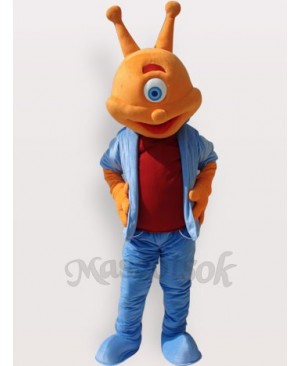 Alien Short Plush Adult Mascot Funny Costume