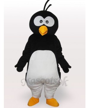 Black Penguin Short Plush Adult Mascot Costume