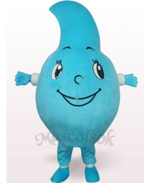 Blue Water-drop Plush Mascot Costume