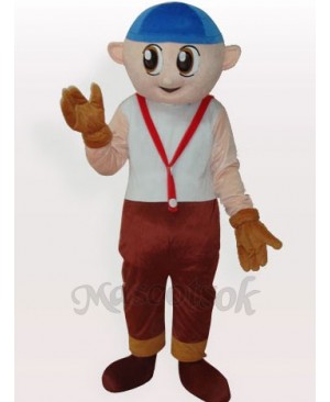 Boy Short Plush Adult Mascot Costume
