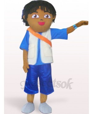 Boy Plush Adult Mascot Costume