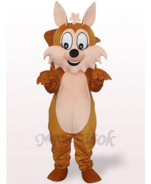 Brown Squirrel With Big Tail Plush Adult Mascot Costume