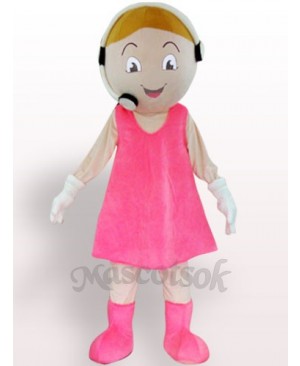 Customer Service Representative Plush Adult Mascot Costume
