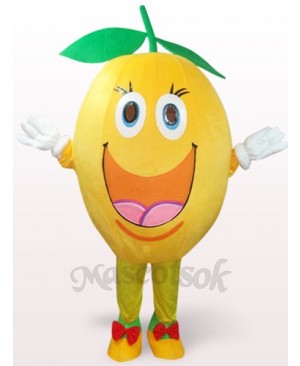 Cute Orange Plush Mascot Costume