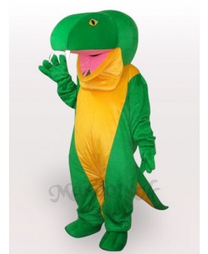 Green Snake Short Plush Adult Mascot Costume