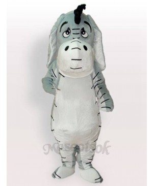 Grey Donkey Adult Mascot Costume