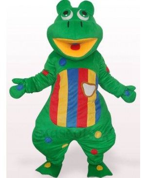 Grog With Colorful Belly Plush Adult Mascot Costume