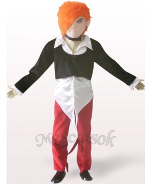 Handsome Boy Plush Adult Mascot Costume