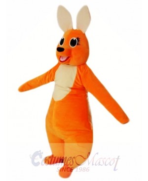 Orange Kangaroo Mascot Costume