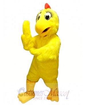 Yellow Chicken Hen Mascot Costume