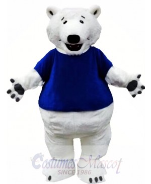 Polar Bear Mascot Costume with T-shirts