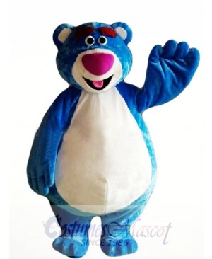 Cartoon Character Blue Bear Mascot Costume