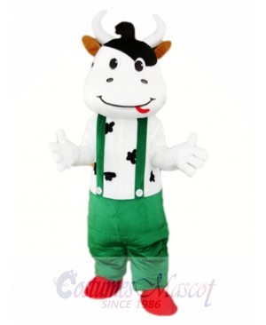 Green Cattle Cow Mascot Costume