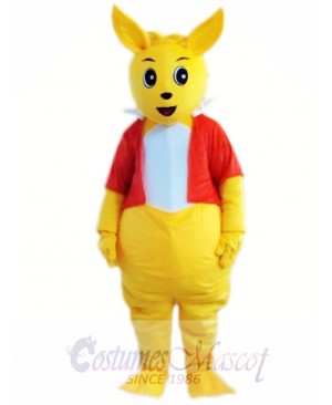 Yellow Kangaroo Mascot Costume