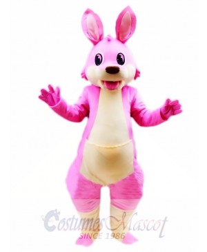 Pink Cartoon Kangaroo Mascot Costume