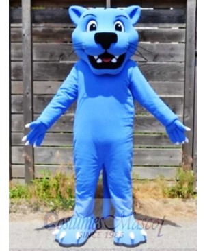 Blue Panther Leopard Mascot Costume