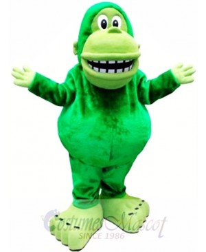 Green Big Mouth Gorilla Mascot Costume